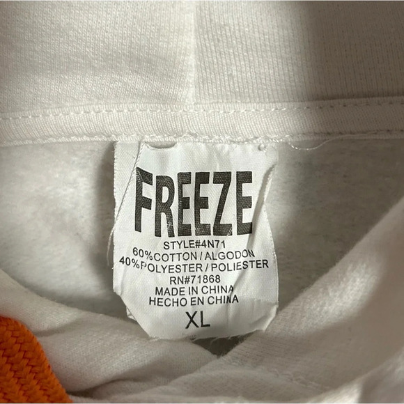 FREEZE Space Jam 2 Tune Squad Looney Tunes White Hoodie Size XL - Picture 3 of 6